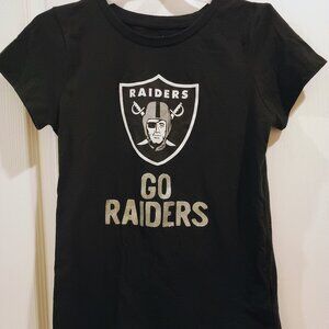 Raiders T shirt Girls Size 10